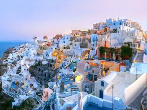 Santorini, greece vegan food tour