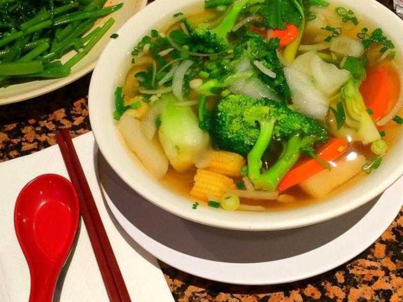 Vegan pho is available 24/7 at Pho Kim Long in Las Vegas' Chinatown. For more vegan dining options, visit www.vegansbaby.com/vegansbaby2018