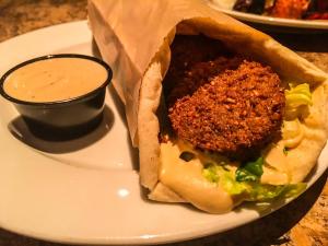The best falafel in town? Perhaps. Check out Paymon's Mediterranean Cafe & Lounge to try out all the vegan Mediterranean offerings. For more vegan dining options in Las Vegas, check out www.vegansbaby.com/vegansbaby2018.