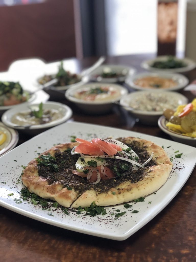 Amena Mediterranean Cafe features a wide variety of vegan dishes. For more vegan dining in Las Vegas, visit www.vegansbaby.com/vegansbaby2018
