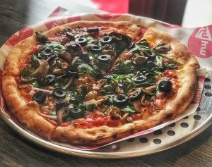My Pie Pizza offers vegan pizza in Centennial Hills. For more vegan pizza and vegan food in Las Vegas, visit www.vegansbaby.com/vegansbaby2018