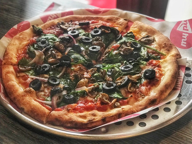 My Pie Pizza offers vegan pizza in Centennial Hills. For more vegan pizza and vegan food in Las Vegas, visit www.vegansbaby.com/vegansbaby2018