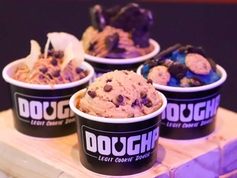 Doughp is a cooke dough shop in Las Vegas with vegan options. For more vegan options in Las Vegas, visit www.vegansbaby.com