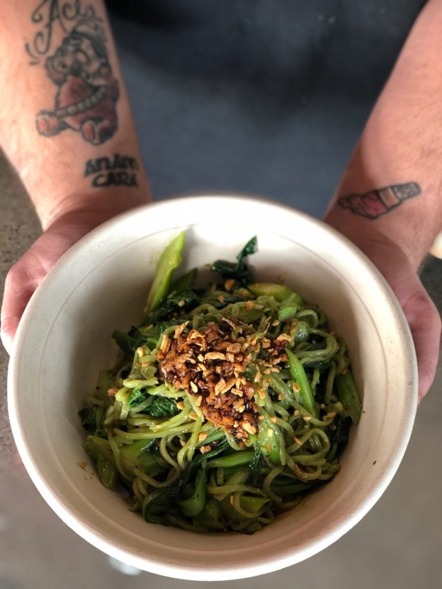 Chef Marc Marrone's Graffiti Bao is a vegan-friendly Chinese restaurant in Las Vegas. For more vegan options in Las Vegas, visit www.vegansbaby.com