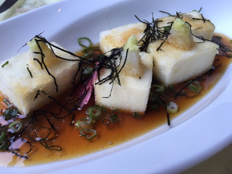 Vegan Japanese dining at Wynn Las Vegas' Mizumi. The menu includes vegan versions of miso soup and more! For more vegan dining options in Las Vegas, visit www.vegansbaby.com/vegansbaby2018