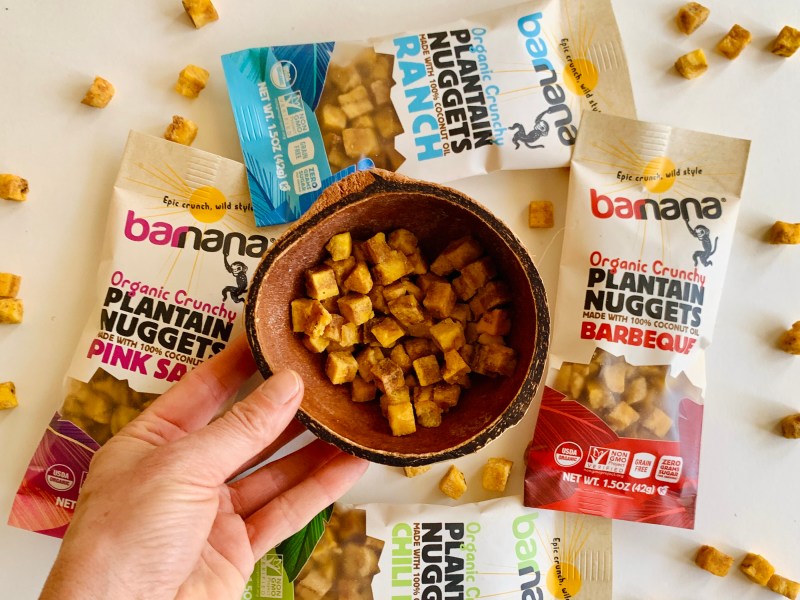 Barnana is a vegan snack food that uses upcycled bananas and plantains.
