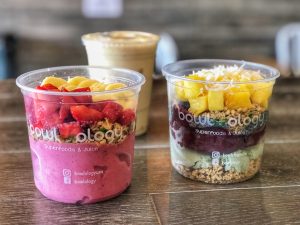 Bowlology is a vegan-friendly juice and smoothie bar that also serves acai bowls. For more vegan options in Las Vegas, visit www.vegansbaby.com