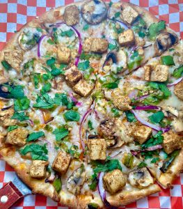 Vegan pizza near me: Pizza Twist vegan options in Las Vegas. For more vegan-friendly restaurants in Las Vegas visit www.vegansbaby.com