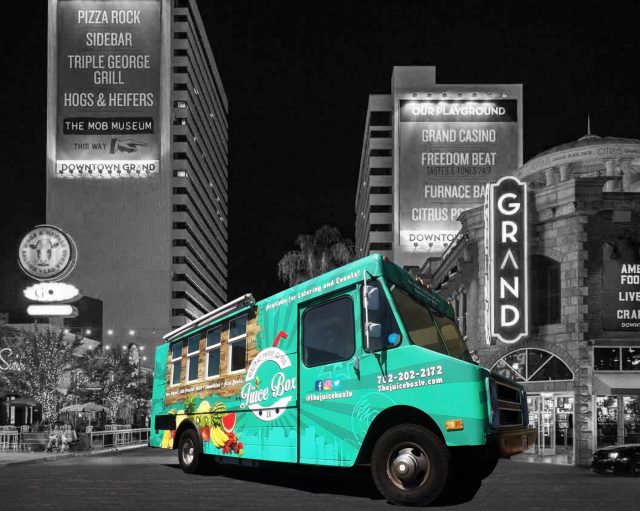 Las Vegas has its first vegan food truck, Juice Box LV serving organic raw, cold-pressed juices, smoothies and bowls. For more vegan options in Las Vegas, visit www.vegansbaby.com