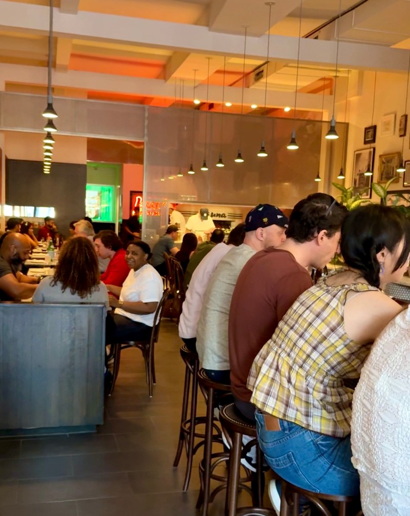 Interior of Una Pizza Napoletana restaurant in New York City’s Lower East Side
