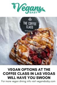 The Coffee Class is a vegan-friendly coffee shop in Las Vegas. For more vegan options in Las Vegas visit www.vegansbaby.com