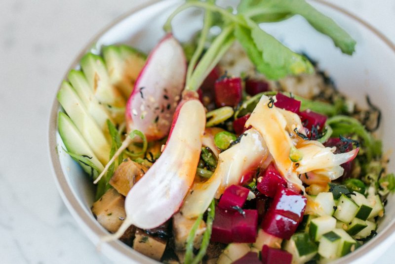 Flower Child, a vegan-friendly restaurant in Las Vegas, serves healthy, vegan and gluten-free vegan dishes. For more vegan dining in Las Vegas, visit www.vegansbaby.com/vegansbaby2018