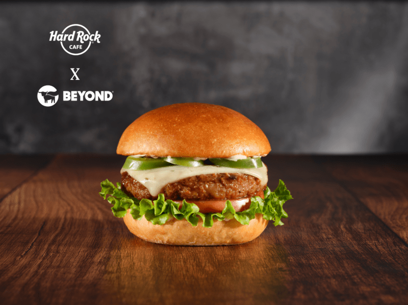 Beyond Meat plant-based burger at Hard Rock Cafe