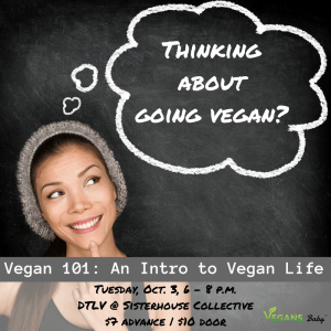 Want to learn more about adopting a vegan lifestyle? Join a panel of experts on Oct. 3 in Las Vegas to learn more! For vegan tips and more, visit www.vegansbaby.com/vegansbaby2018